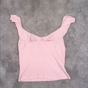 Garage Pink Crop Top
